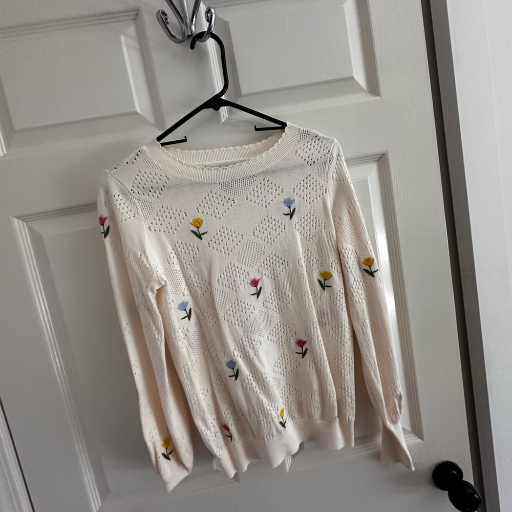 The Loft floral sweater